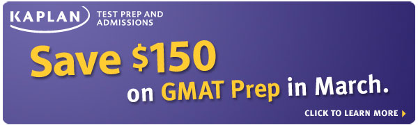 Kaplan GMAT $150 Off March Promo