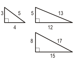 Common Pythagorean Triples