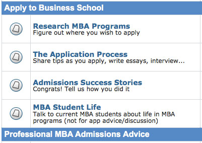 New MBA Discussion Forums