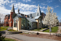 Sage Hall in spring.